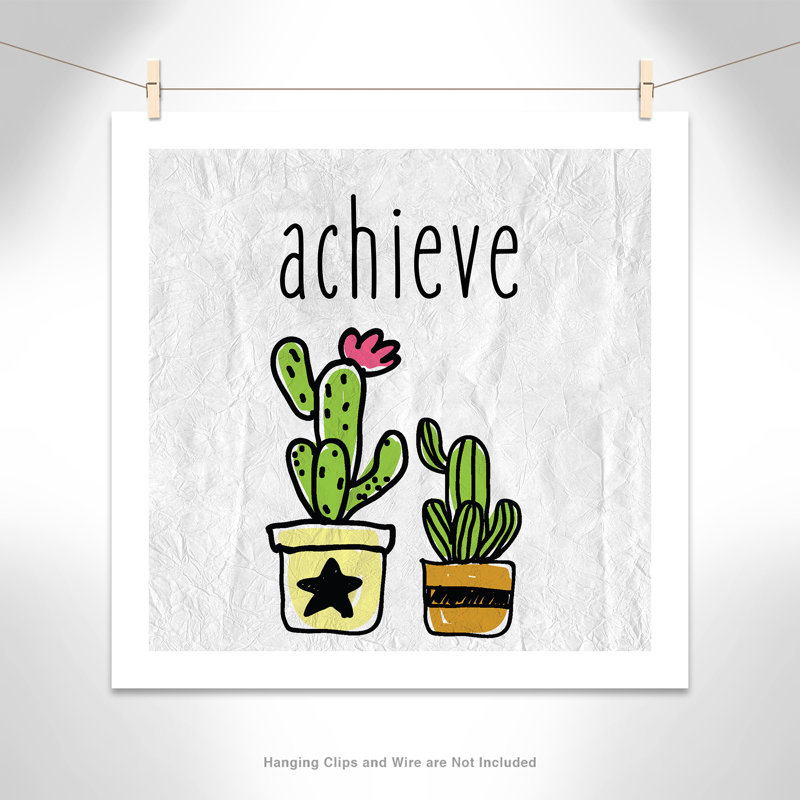 Impression sur papier Cacti C, H 31 po x l 31 po x P 1 po, Papier