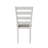 Modern Farmhouse Dining Chairs Set Of 6, Upholstered Solid Wood Side Chair With Ladderback, french Chairs With Solid Rubber Wood Legs