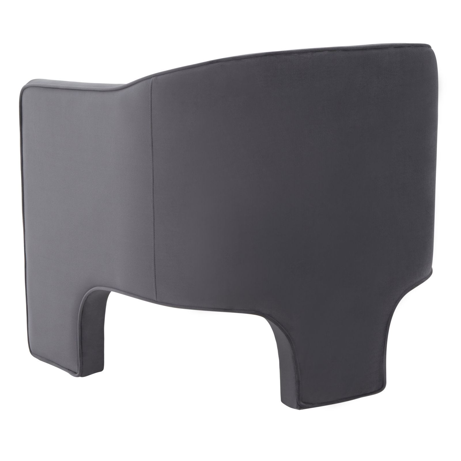 Upland Armchair, Dark Gray Velvet