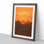 Orange Sunset Abstract Art - Picture Frame Graphic Art Print on MDF-55733792-55733794