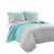 Turquoise / gris