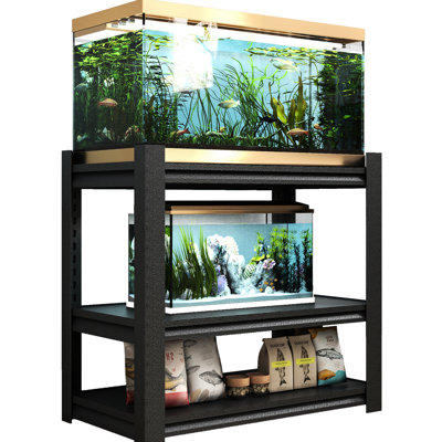 Heavy - Duty 40 50 Gallon Adjustable 3 Tier Stand For , Construction With 6Mm Thick Frame, Rust , Shelf Height Can Be Adjusted Inches, High Weight Capacity Of 660 Lbs, Easy Assembly Metal Suitable