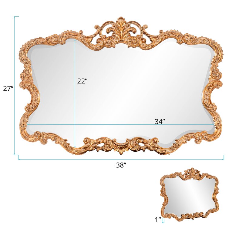 Asymmetric Mirrors I Gold Frame I Decorative Mirrors Decorexi