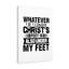 Under Christ's Feet - Wrapped Canvas Print-251546402