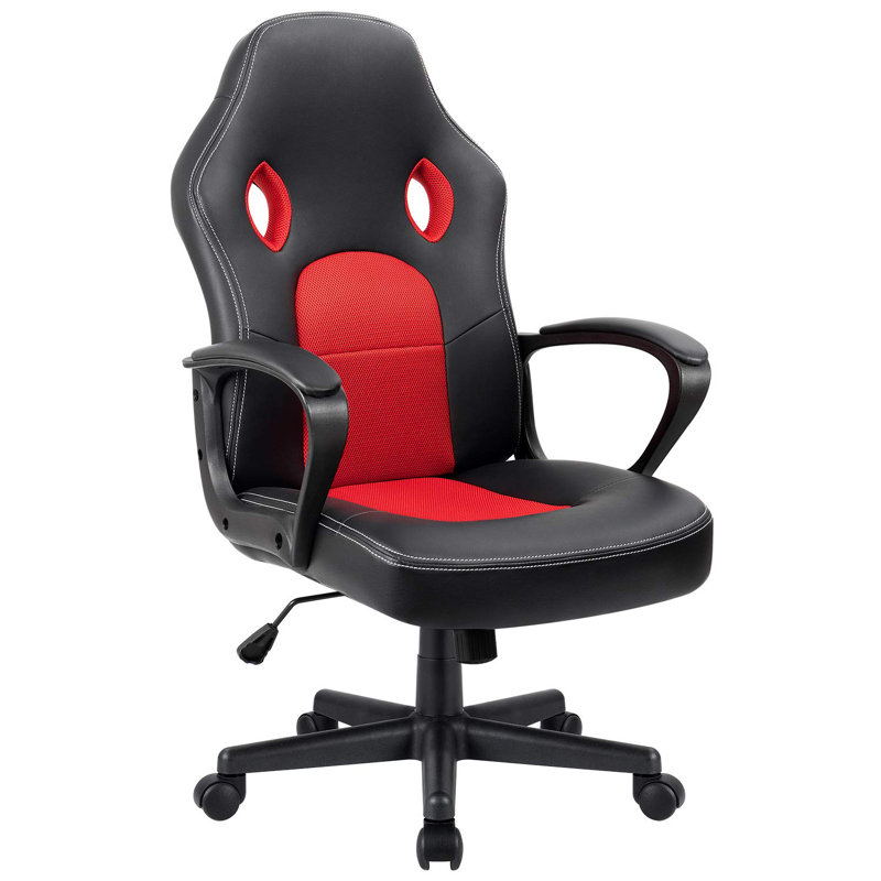 Fauteuil de jeu ergonomique PC et Racing, Rouge