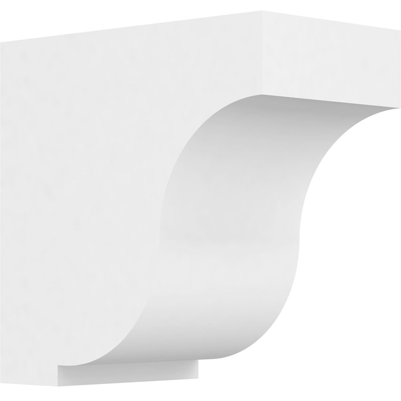 Support standard en PVC de qualité architecturale Van Buren, H 5 po x l 3 po x p 5 po