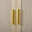 Modern Wardrobe with Curved Doors, Hanging Rail and Drawers for Bedrooms and Entryways