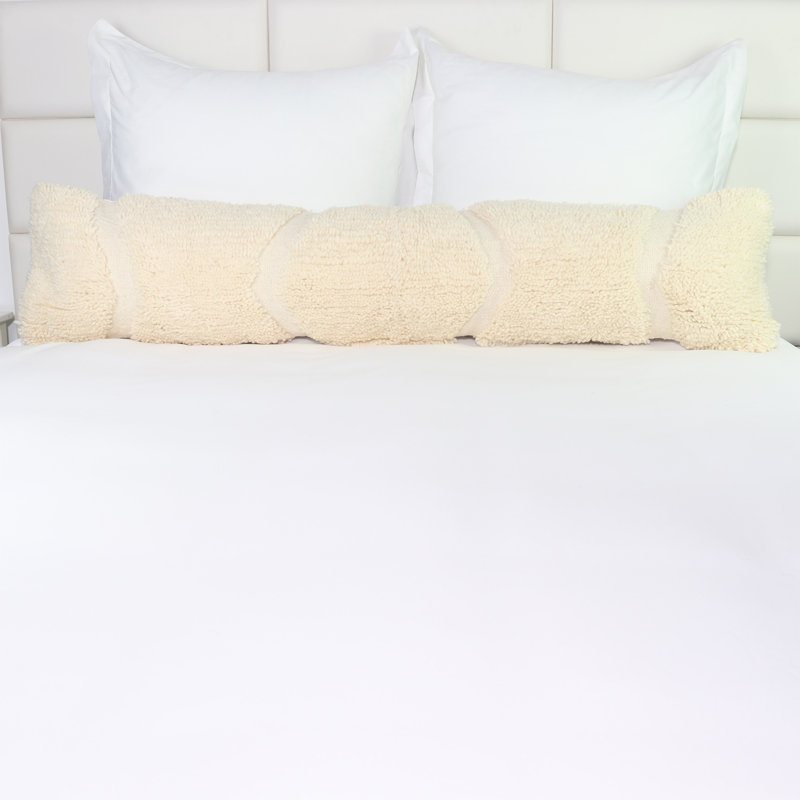 Housse de coussin lombaire Rifia, Beige géométrique 2