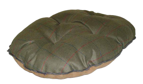 Tweed Polyester Pet Bed, Green, 45 cm