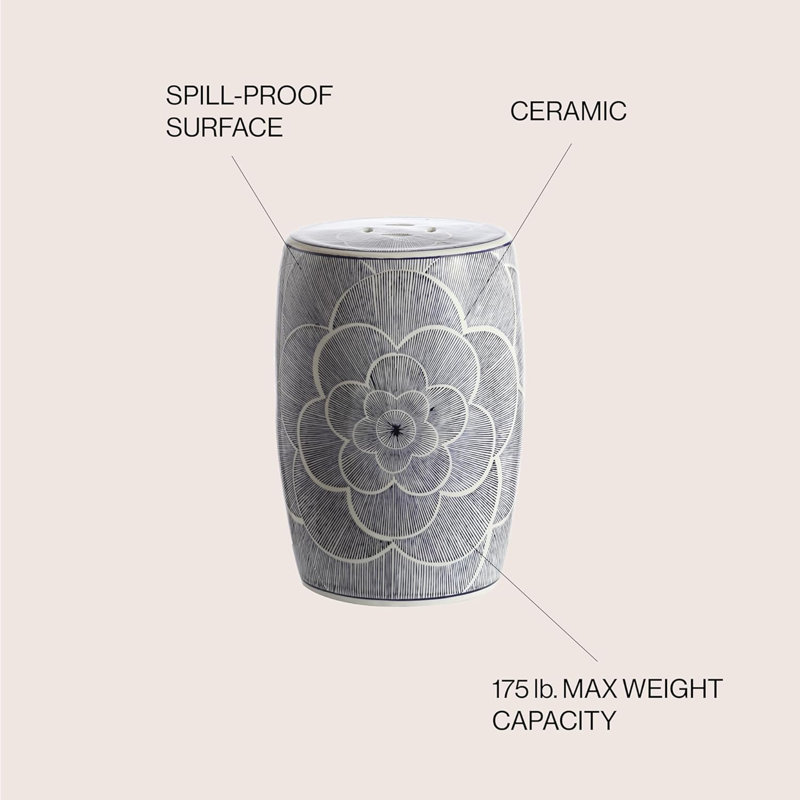 Epps Ceramic Accent Stool
