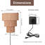 Applique murale en tissu Mocoba Boho Farmhouse