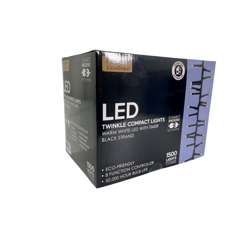LED Twinkle String Light, 1500