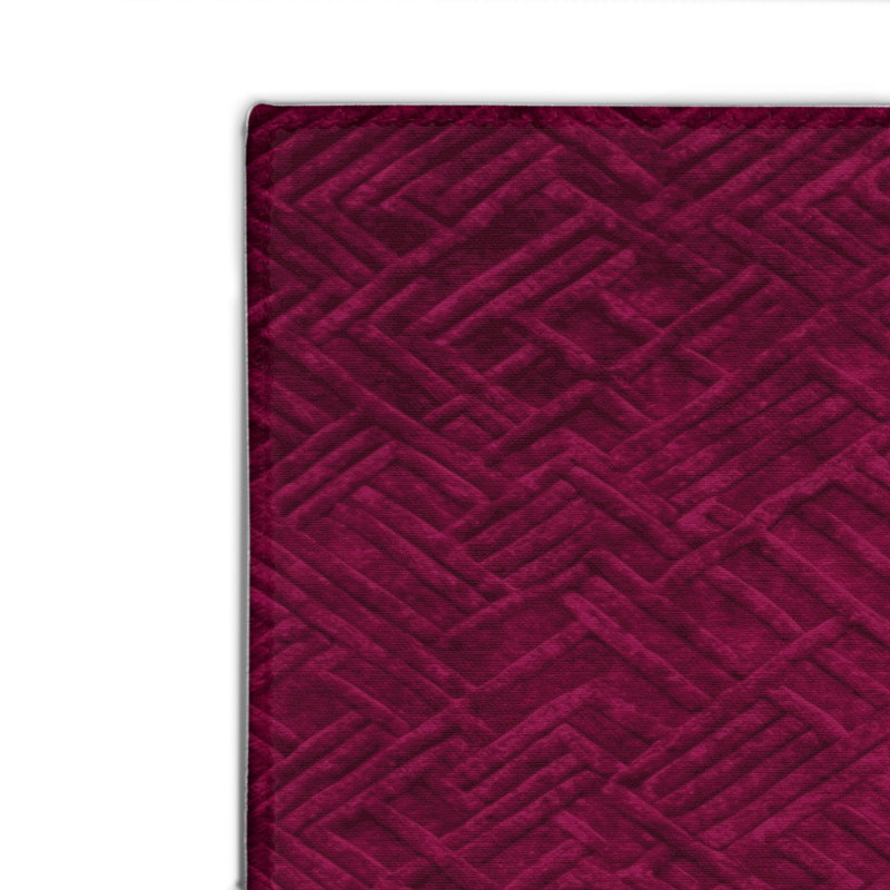 Trellis Red Indoor and Outdoor Area Rug, Rectangle 2' x 3'