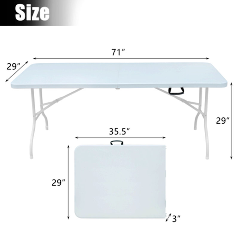 Pearcy 70.87'' Rectangular Folding Table