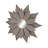 Metal Starburst Light Brown Wall Mirror