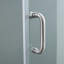 Paroi de douche l 60 po x H 72 po, porte de douche en verre trempé transparent de 6 mm avec double roulettes supérieure et inférieure, panneaux réversibles avec barre à serviettes-53953353