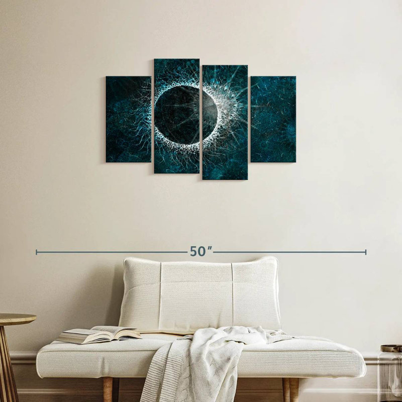 Avery Abstract Solar Eclipse, 22" H x 36" W