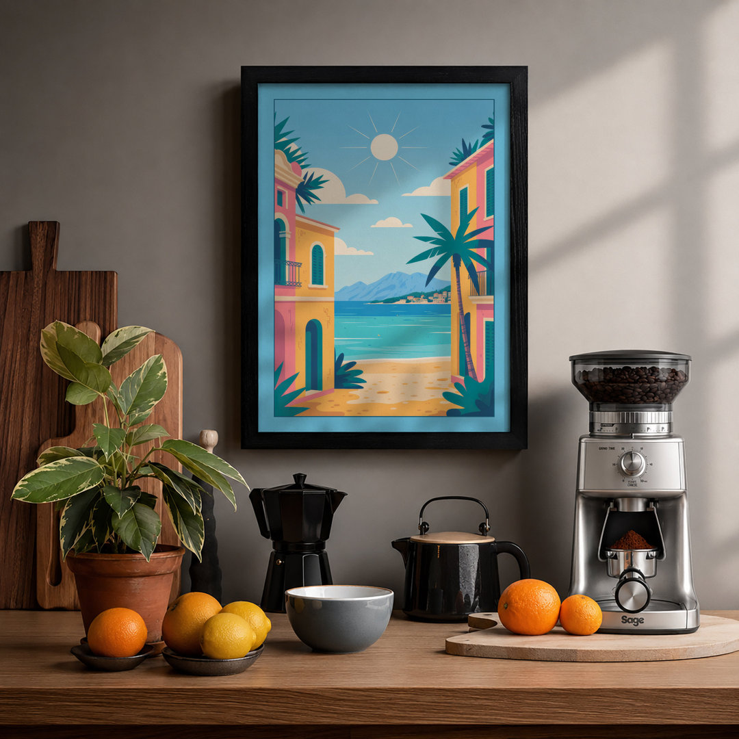 Tropical Paradise Coastal - Framed Print