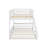 Full XL Over Queen Bunk Bed With Ladder And Guardrails