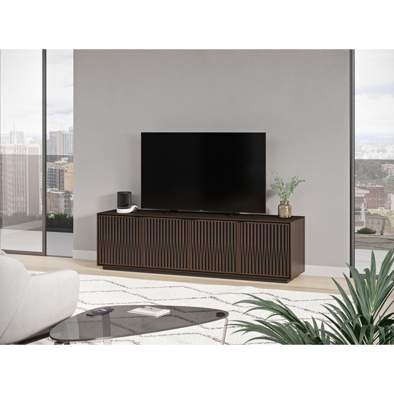Elements - Cabinet with Rolling Plinth Base - Tune Door, Toasted Oak