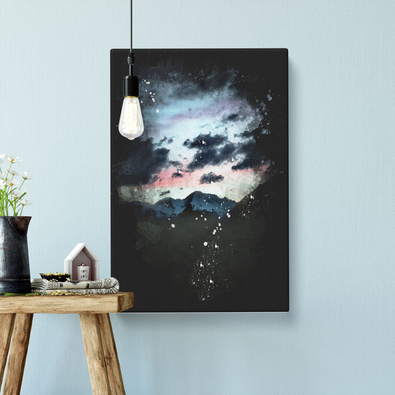 Mountain Below the Clouds - Wrapped Canvas, 60cm H x 40cm W x 3cm D