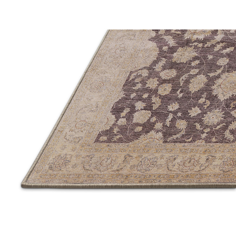 Tapis oriental brun / beige Mattheus, Rectangle 7 pi x 9 pi