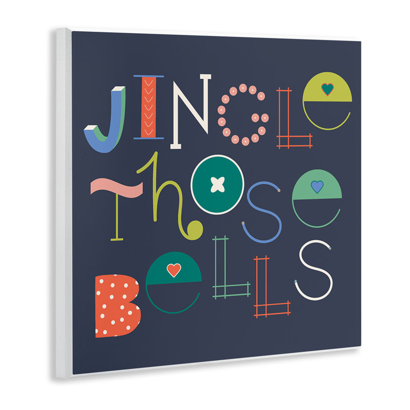 Plaque murale «Eclectic Jingle Bells» par Sazerelli Designs