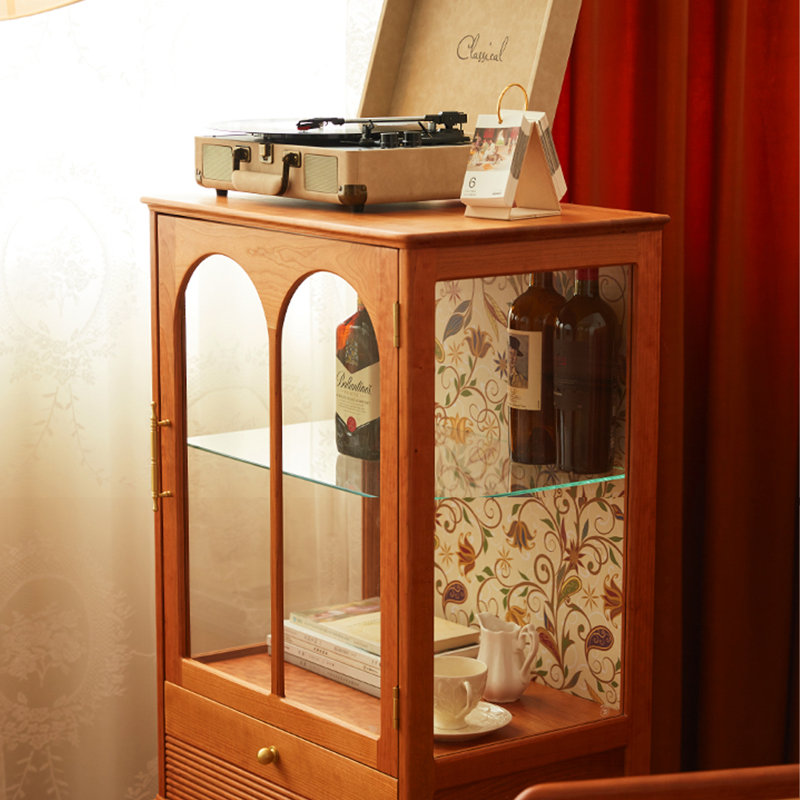 Brown Solid + Manufactured Wood Display Cases