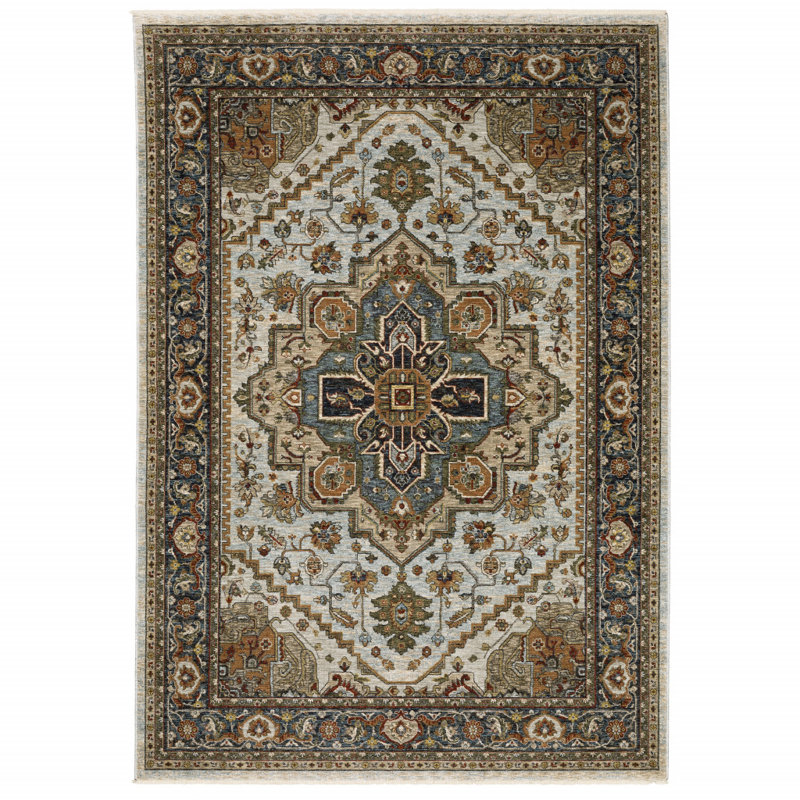 Hovis Oriental Indoor Rug, Rectangle 2' x 3'