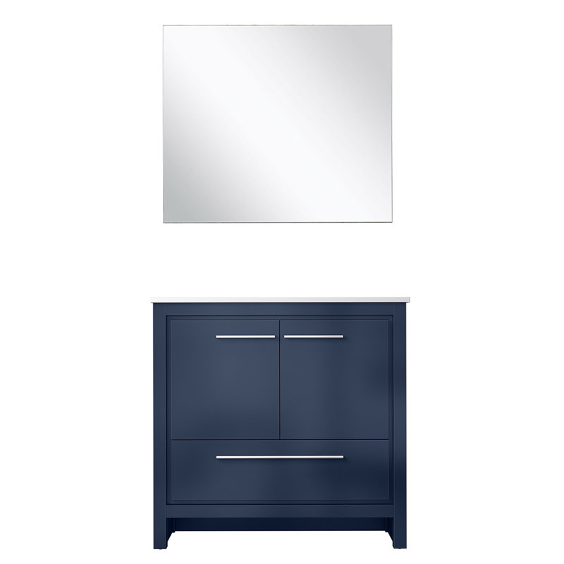 Meuble-lavabo de salle de bain 36 po X P 20 po P, comptoir en quartz et Miroir