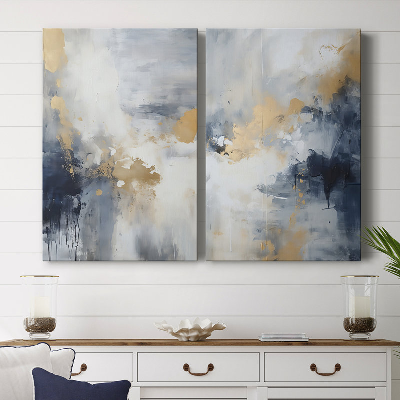FLORAL Series CCCXXIX-Premium Gallery Wrapped Canvas -Ready to Hang, 12" H x 16" W