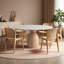 Table de salle à manger blanche-1321783541