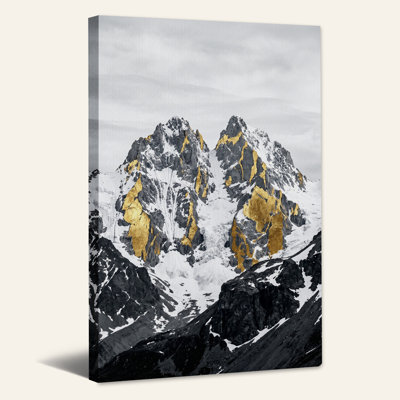 Art mural sur toile Snowy Mountain Range