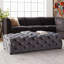 Luxurious Velvet Button-Tufted Ottoman Bench With Versatile Use For Modern Glam Decor And Comfortable Seating