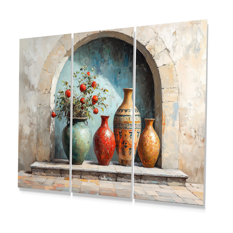 Casablanca, Maroc, Poterie II, Métal métal, H 40 po x l 60 po x P 1 po