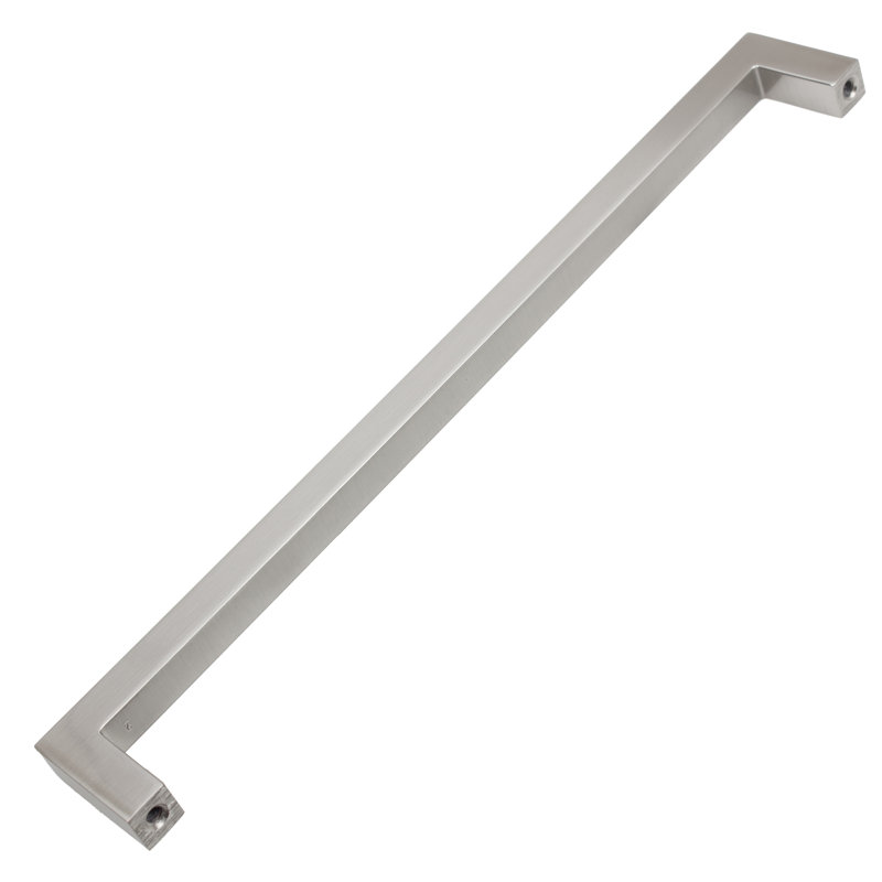 Kingston Collection Solid Square Bar Pull, Satin Nickel, 8 3/4"