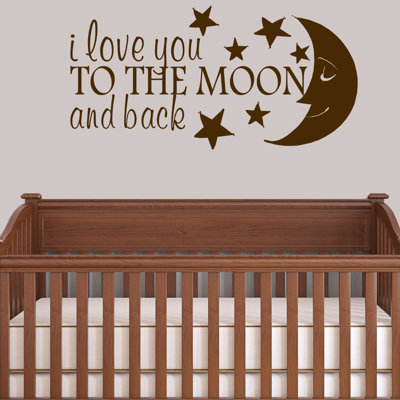 Adhésif décoratif Colstrope I Love You To The Moon and Back