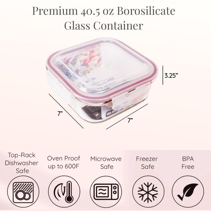 Contenant alimentaire en verre Dammion