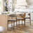 Upholstered 25'' Counter Stool with Solid Wood Frame-1871850528-1871850558