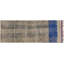 Tapis de couloir marocain en laine fait à la main beige, bleu et gris 3 pi 1 po x 8 pi 10 po