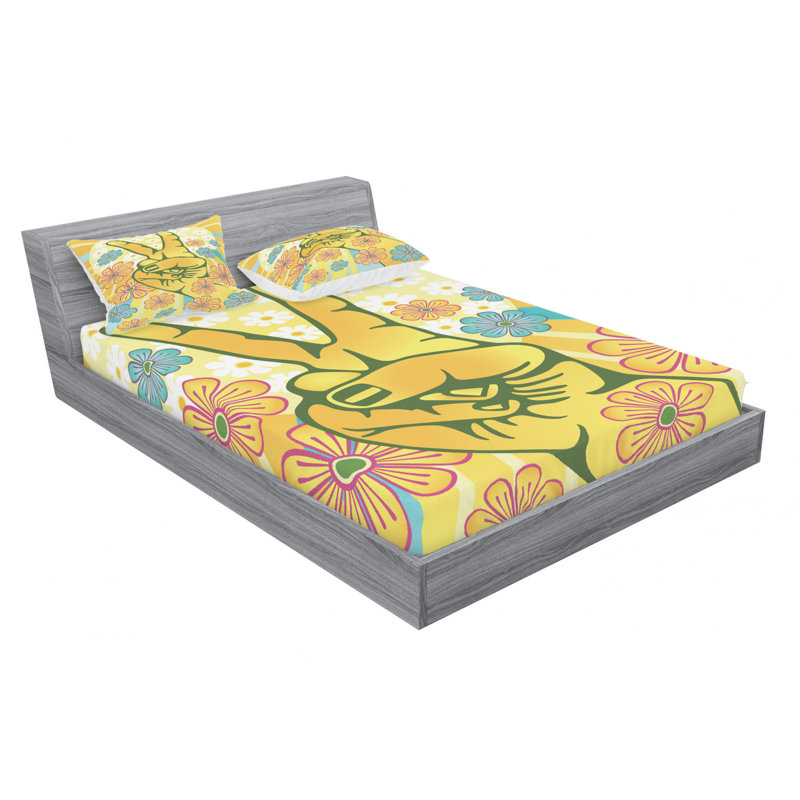 Microfiber Sheet Set, Queen Sheet Set with Fitted Sheet