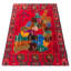 Tapis rouge Teimani 3 pi 7 po x 6 pi 6 po
