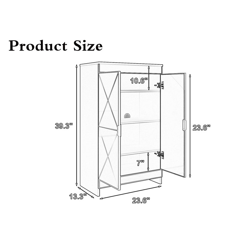 Mirrored Cabinet With Storage