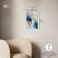 Art mural abstrait bleu Morning Dew par Art Remedy-102535952-102535958