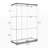 Two Door Glass Cabinet Glass Display Cabinet With 3 Shelves, Storage Cabinet, Display Cabinet, Glass Cabinet-362720962