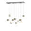 Luminaire suspendu tambour en grappe à 10 lumières DEL Karter-163711435-163711439
