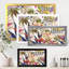 Fleurs tropicales rétro III - Impression sur toile-59915731-59986633