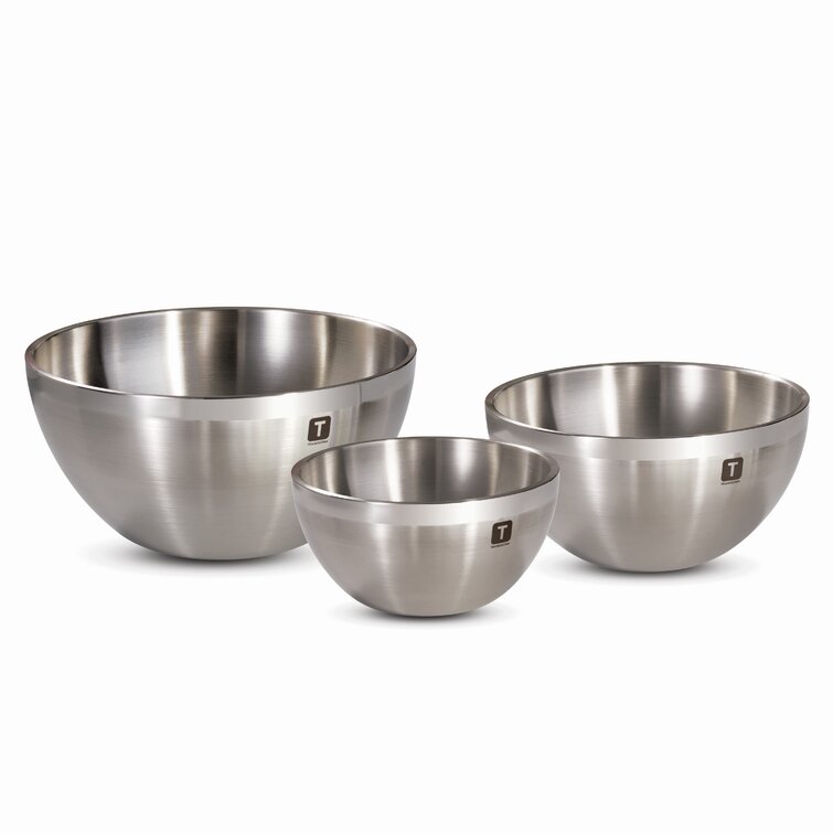 Viking 8-Piece Stainless Steel Mixing Bowl Prep Set with Strainer