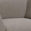 Chaise rembourrée Keley en gris et noir