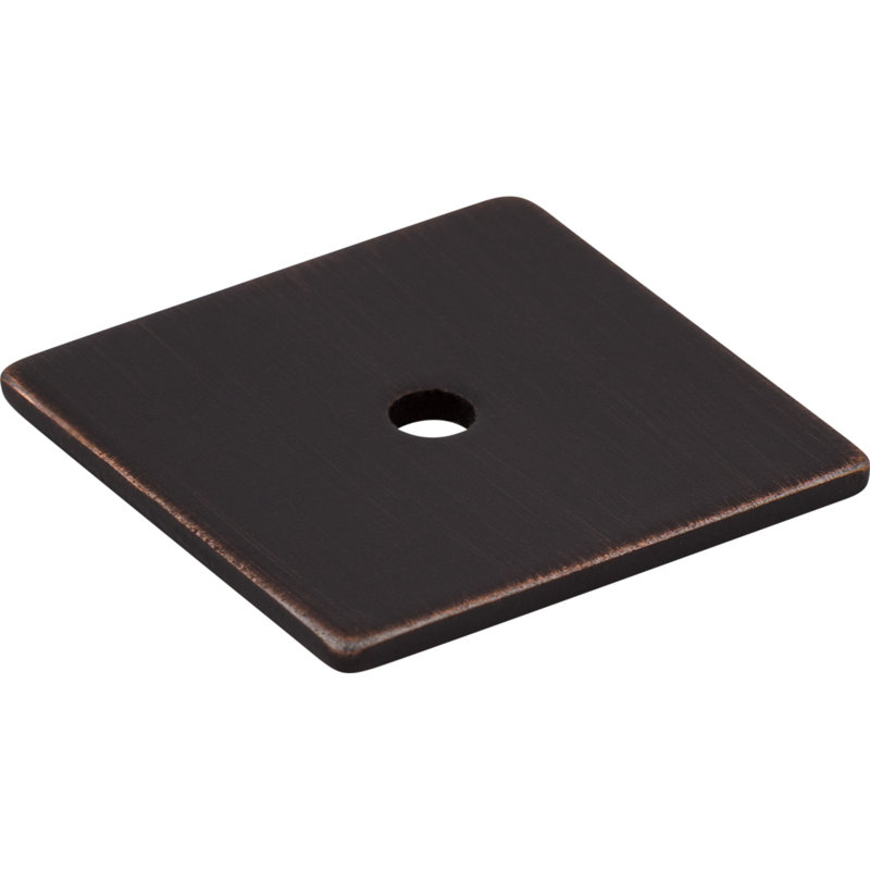 Square  Backplate, 1" H x 1" W x 0.06" D, Tuscan Bronze
